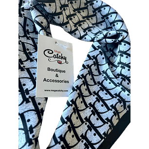 Classic Monochrome Silk Scarf