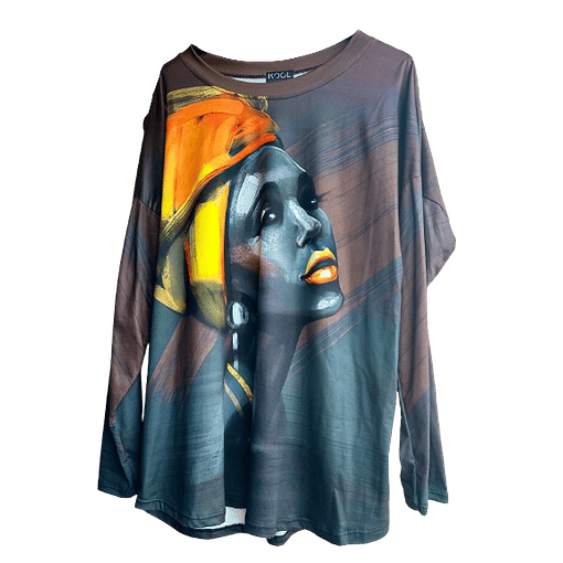 Bold Portrait Artistic Sweater