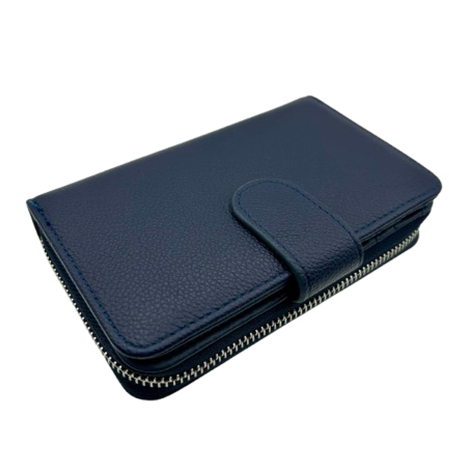 Coveri Collection Navy Leather Wallet 2