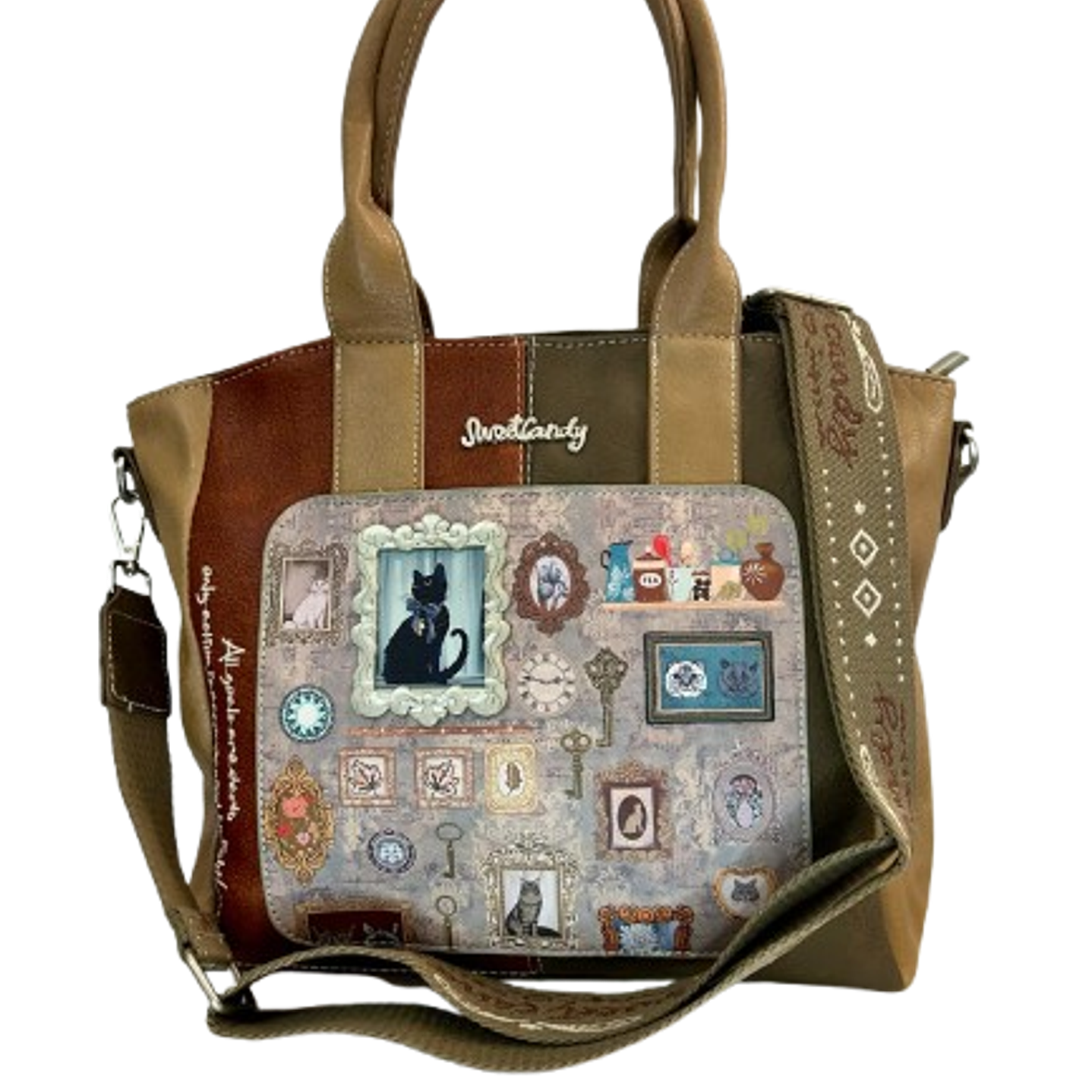 Vintage Cat Gallery Tote Bag by Sweetcandy 4