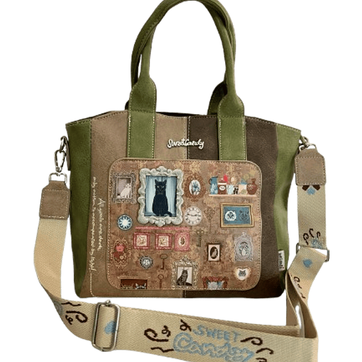  Sweetcandy Vintage Cat Portrait Tote Bag 4