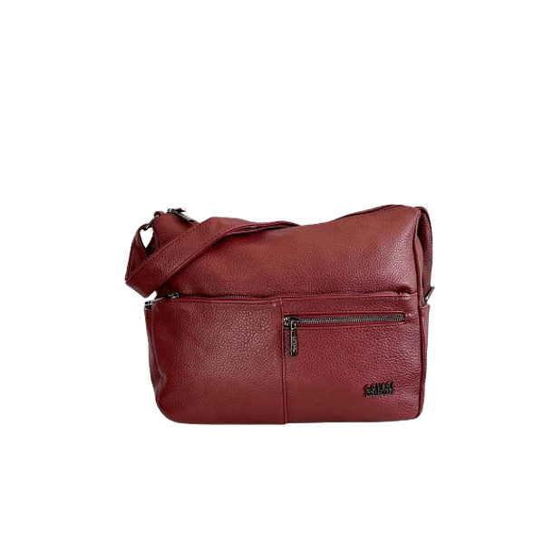 Casual Chic Burgundy Shoulder Bag 5