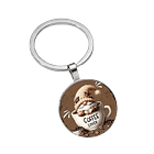 Coffee Lover Gnome Keychain 1