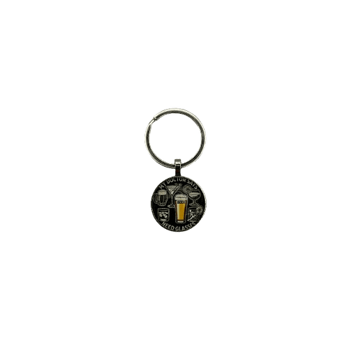 "I Need Glasses" Humor Keychain