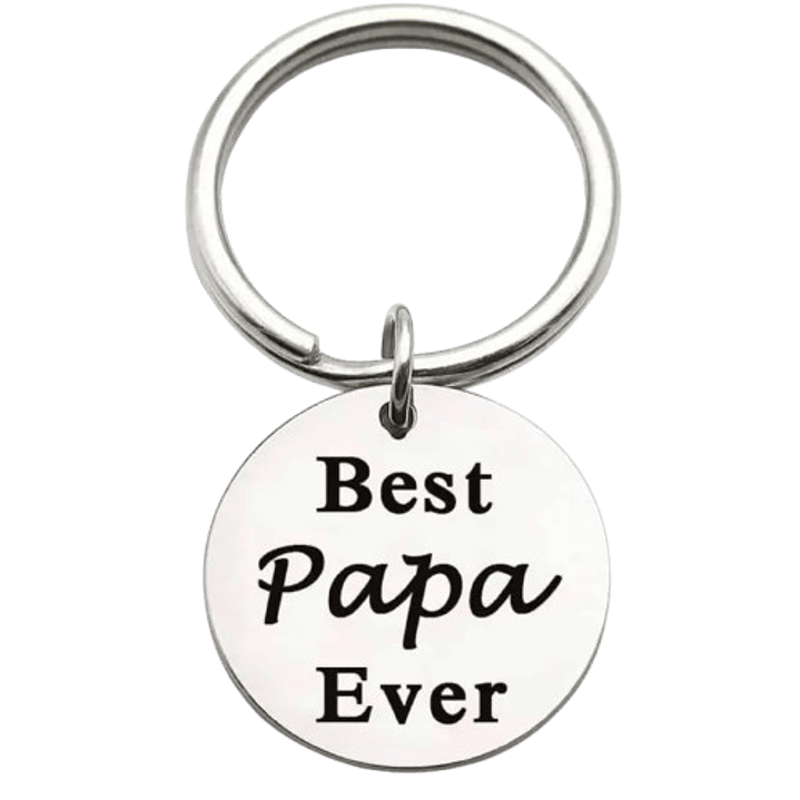 Best Papa Ever Keychain 1