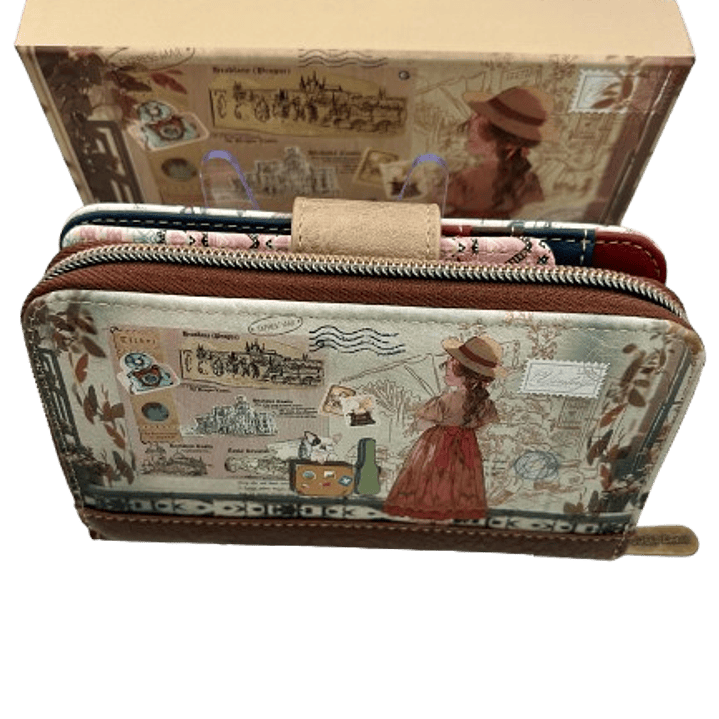 Vintage Travel Memories Wallet - Wanderlust Collection 3