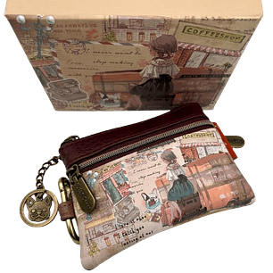 Vintage Coffee Shop Coin Purse - Cozy Moments Collection