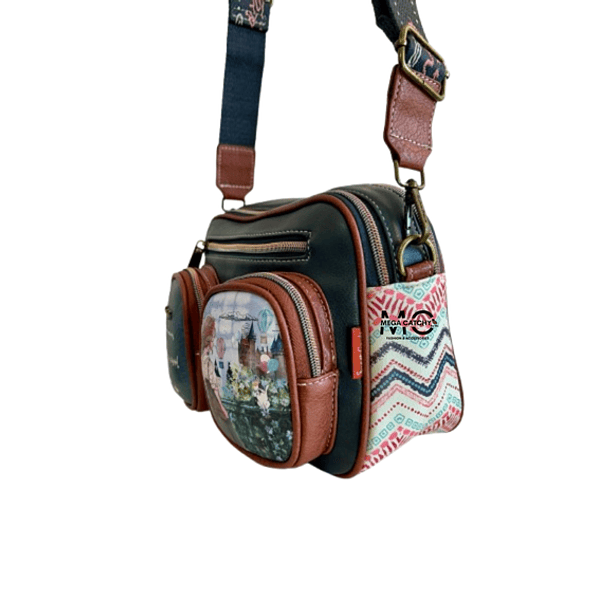 Whimsical Explorer Multi-Compartment Crossbody Bag 2