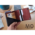 RFID Handcrafted Red Cork Wallet with Custom Engraving 3