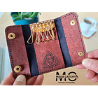 Handcrafted Cork Key Holder Wallet - Customizable with Card & Cash Slots 2