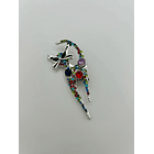 Vibrant Cat Crystal Brooch 1