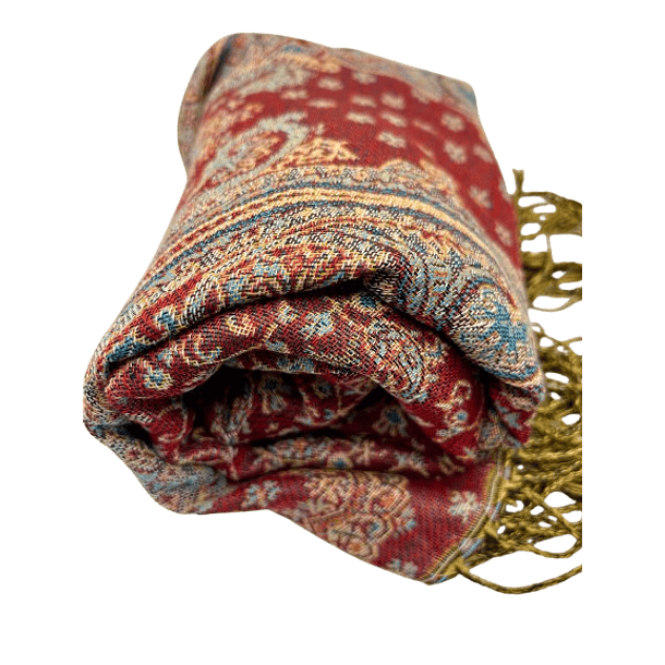 Elegant Paisley and Floral Jacquard Scarf 2