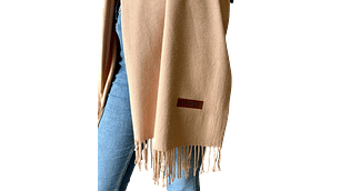 Classic Camel Beige Cashmere Scarf