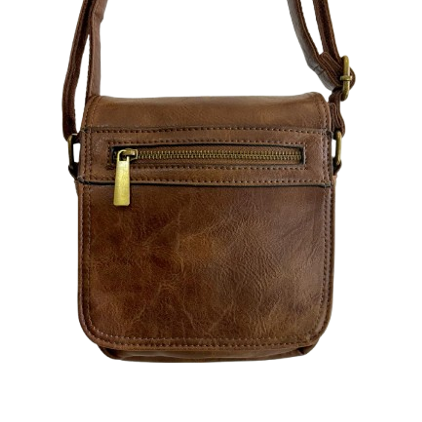 Compact Brown Vintage Shoulder Bag 3