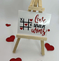 Sign with Customizable Wooden Easel - thumbnail 2