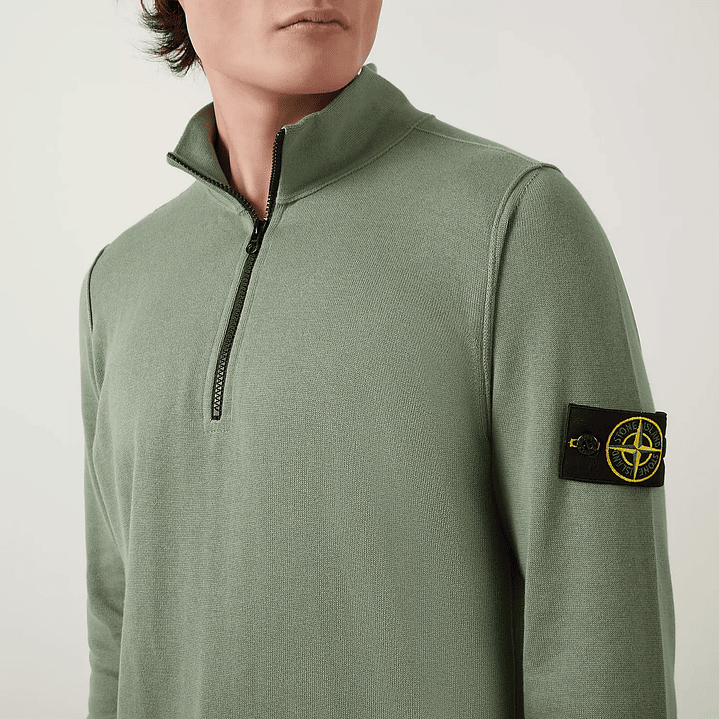 Logo Badge Half-Zip Sweater 5