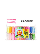 24 Arcillas Masa Mágicas Figuras Plastilina Plasticina Multicolor - Miniatura 1