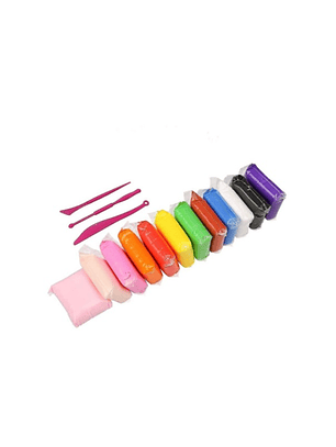 12 Arcillas Masa Mágicas Figuras Plastilina Plasticina Multicolor