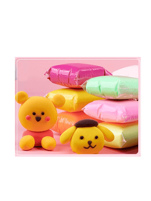 12 Arcillas Masa Mágicas Figuras Plastilina Plasticina Multicolor