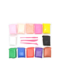12 Arcillas Masa Mágicas Figuras Plastilina Plasticina Multicolor - Miniatura 1