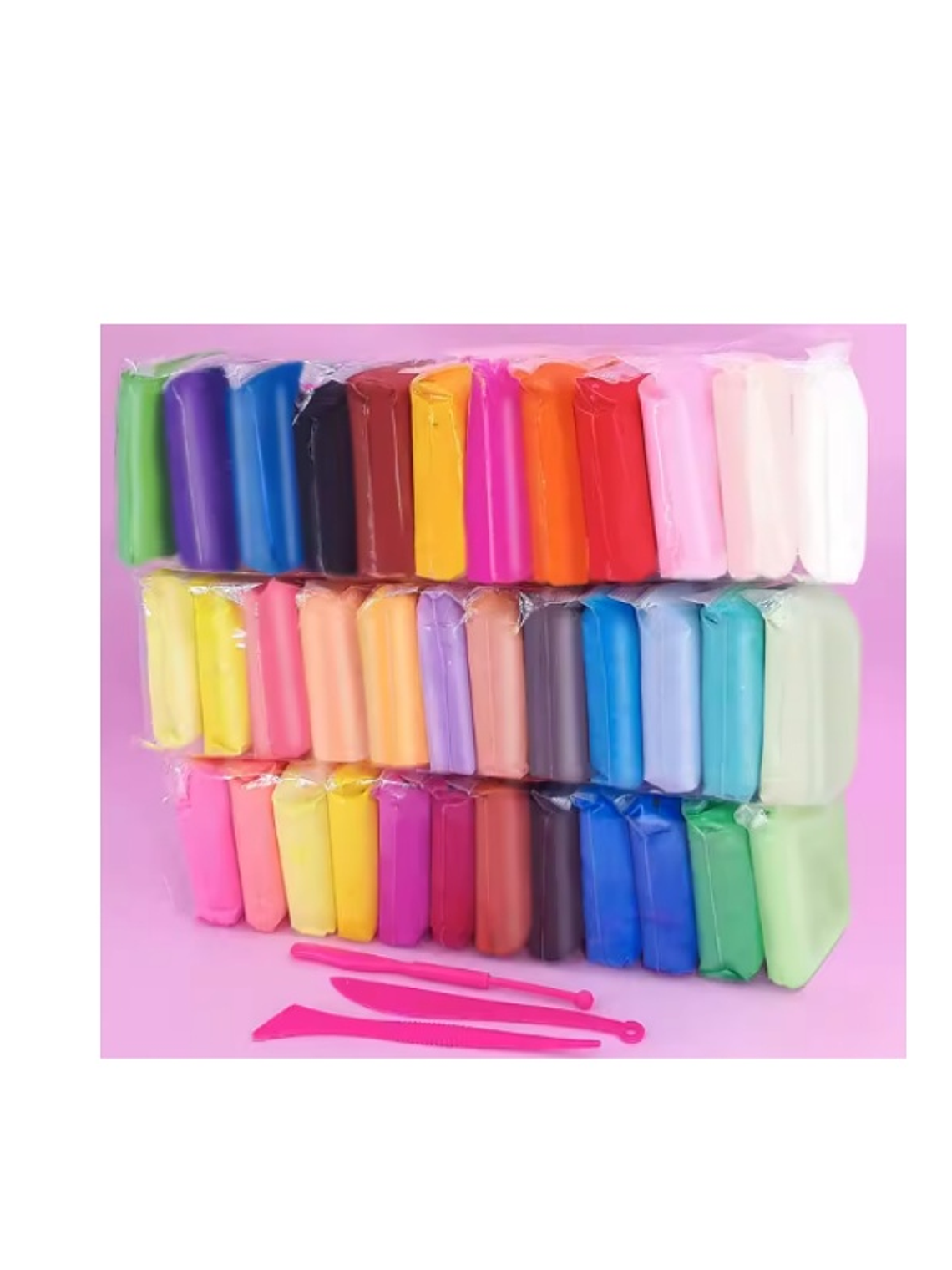 36 Arcillas Masa Mágicas Figuras Plastilina Plasticina Multicolor 1