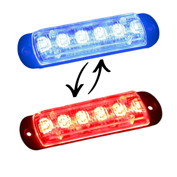 Foco Lateral LED alta Potencia Todo Rojo - Todo Azul 1