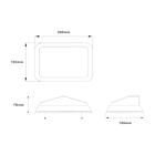 FOCO LATERAL/ ESCENA LED AMBULANCIA  RED/CLEAR 2