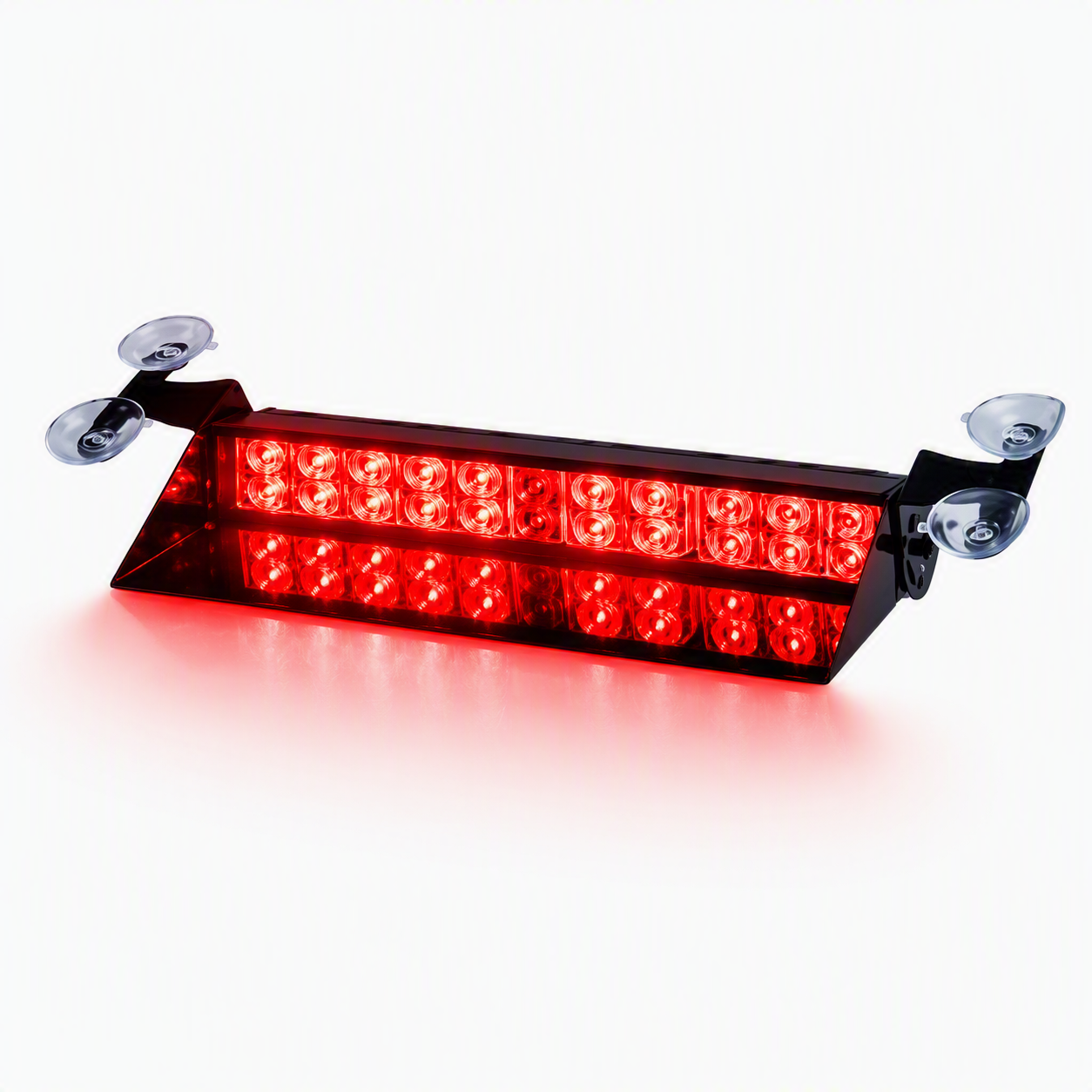 BALIZA INTERIOR DOS MODULOS 12 LED ROJO