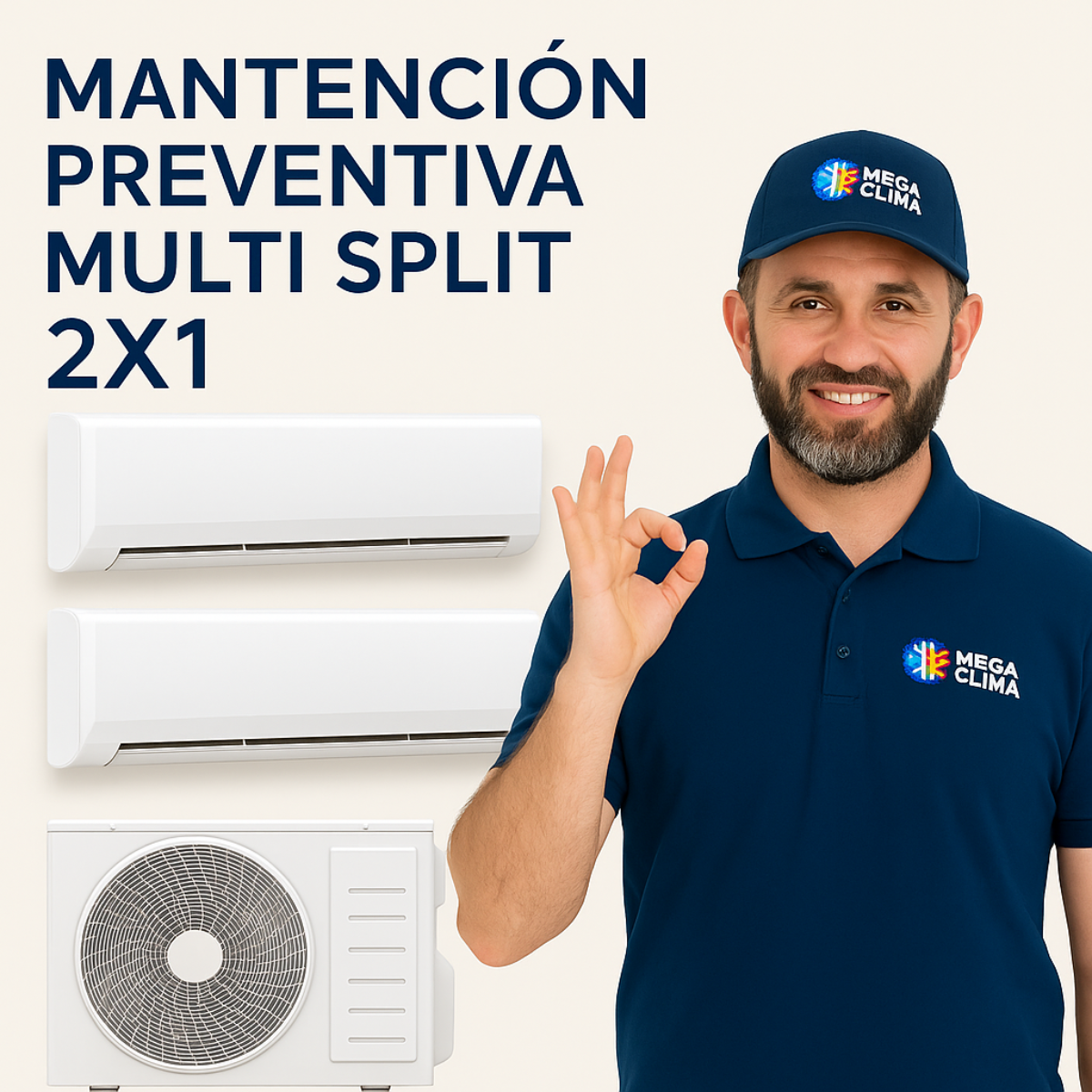 Mantención Preventiva Aire Acondicionado Multi Split 2x1