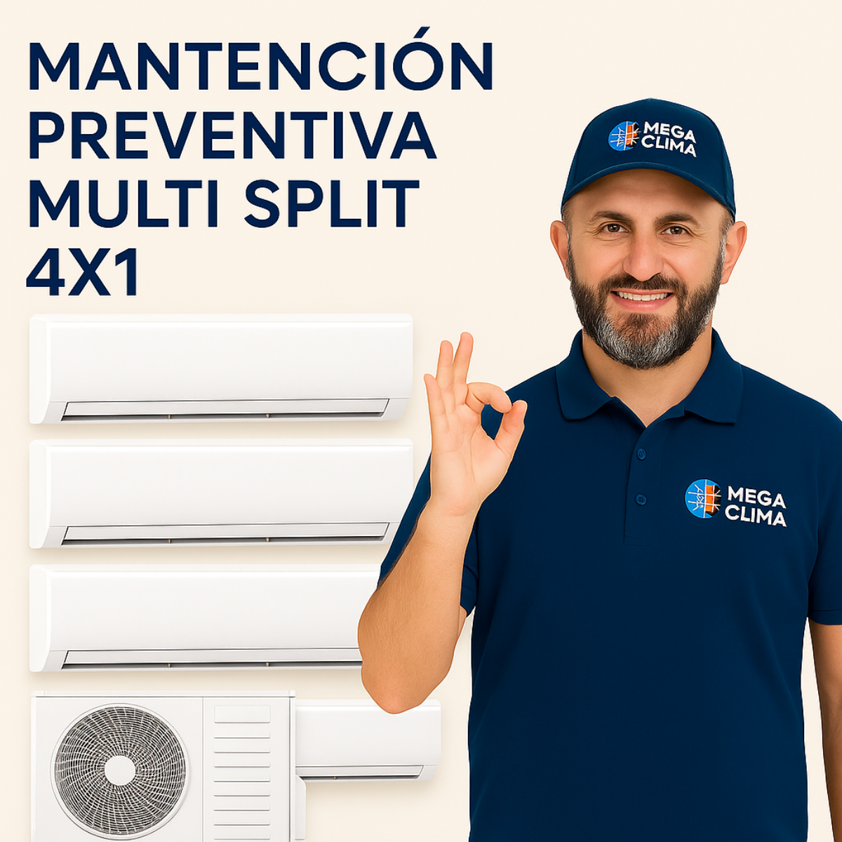 Mantención Preventiva Aire Acondicionado Multi Split 4x1