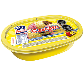 Casata Panda 1 L trisabor Frutilla, vainilla, chocolate