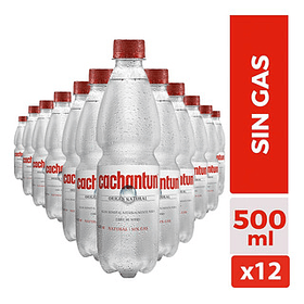 Cachantun 1/2 sin gas 12 unidades. 