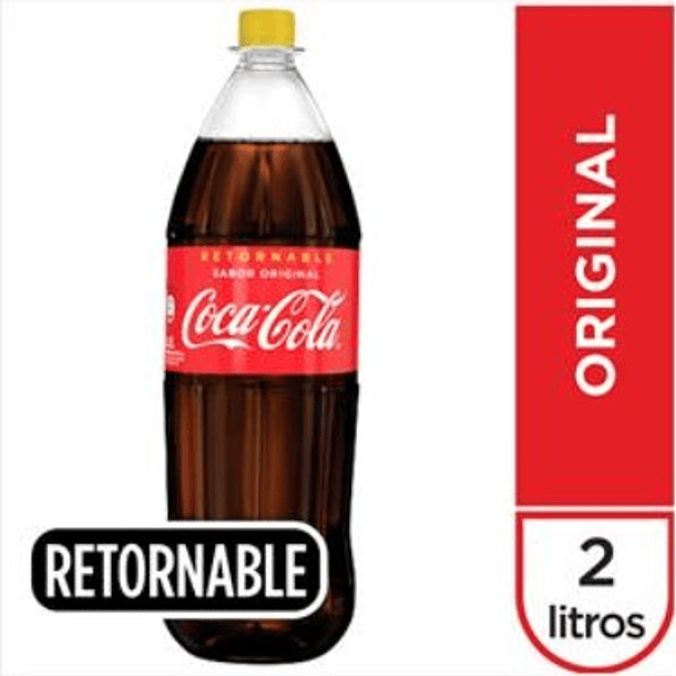 Coca cola original 2 litros Retornable  
