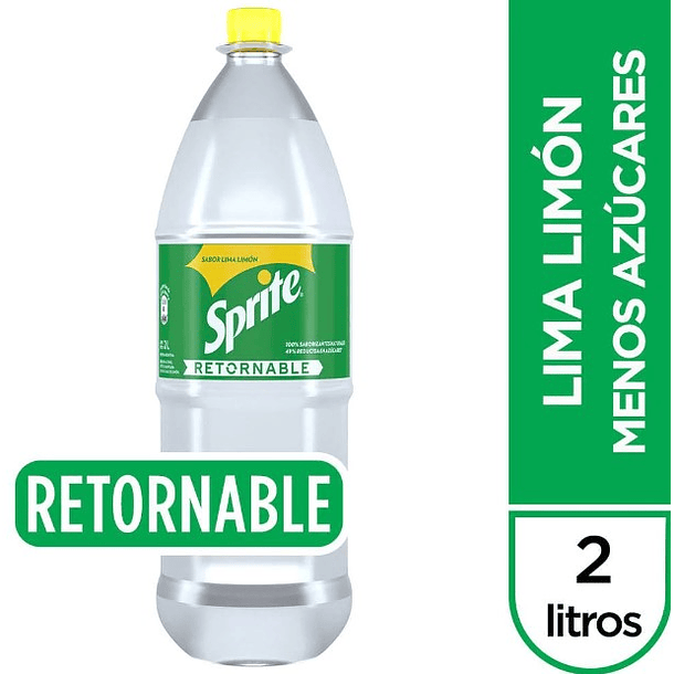 Sprite 2 litros retornable  