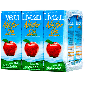Jugos Livean manzana x6