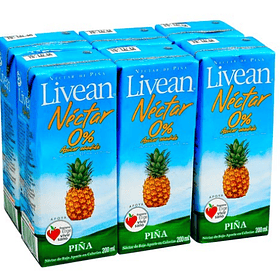 Jugos Livean piña x6