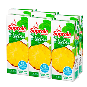 Jugo Soprole piña x6