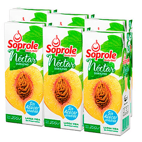 Jugo Soprole Durazno x6