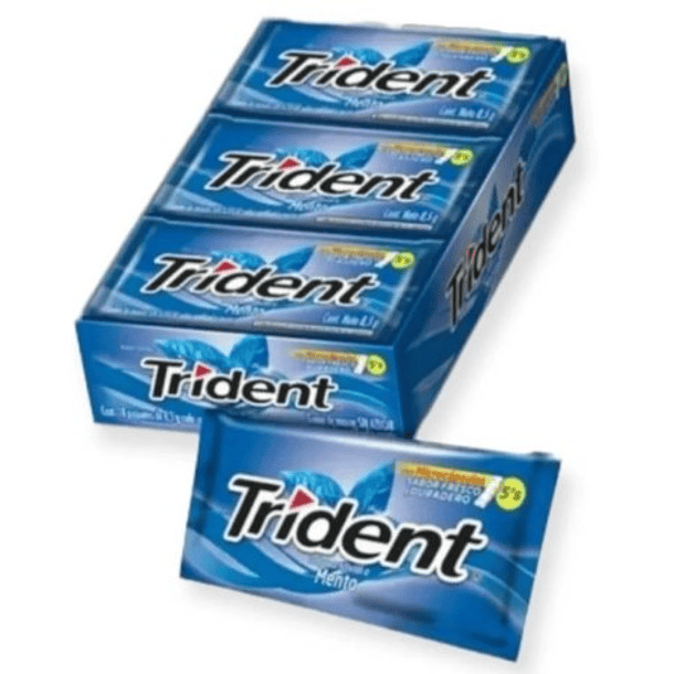 Dentyne Trident Azul.  