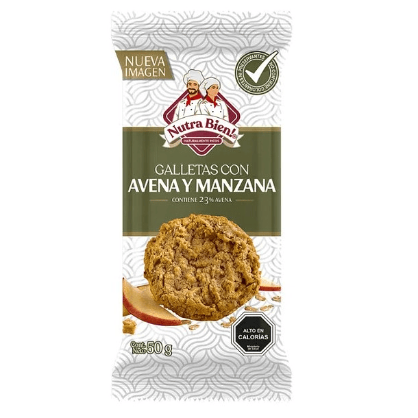 Galleta Avena Manzana Nutra Bien  