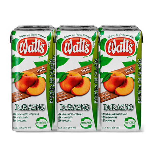 Jugo bombillin wats de durazno  