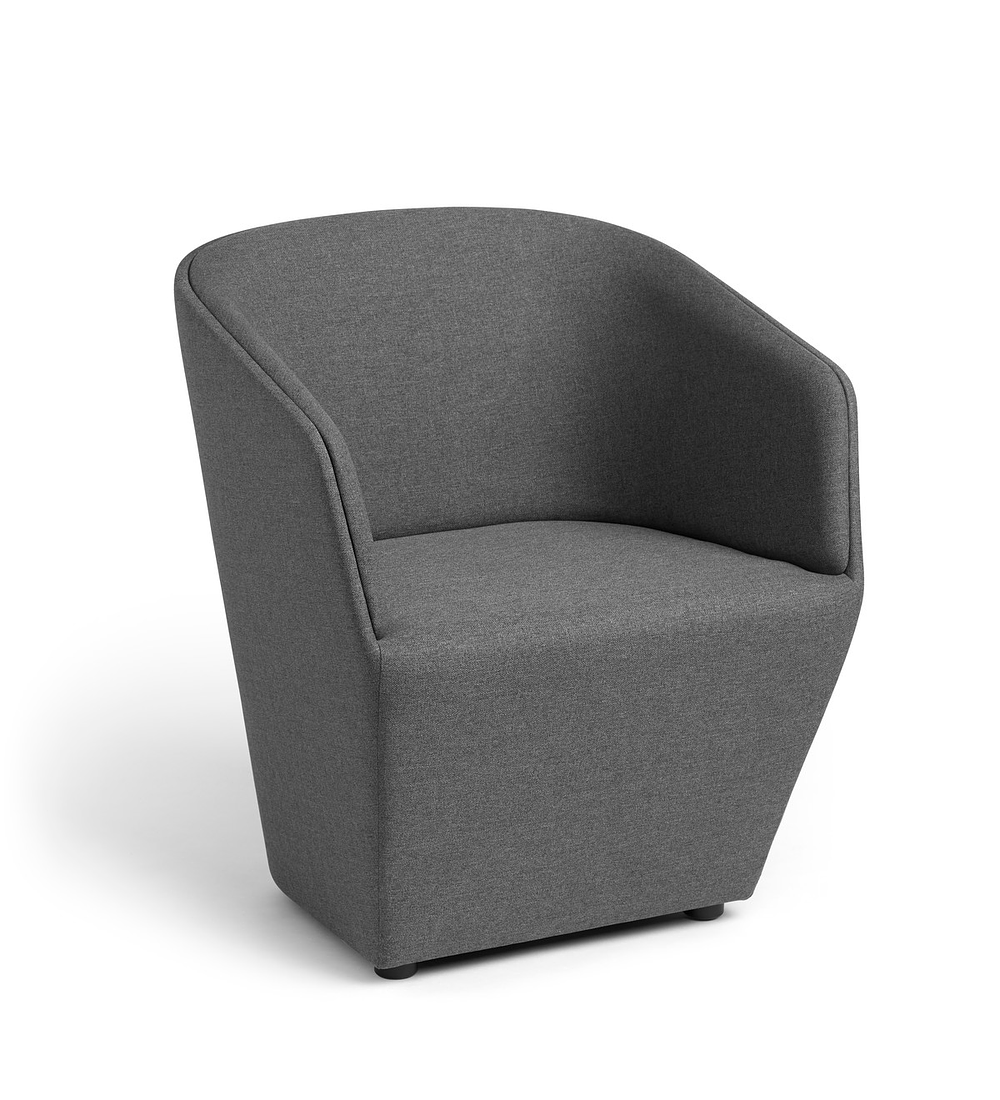 Dark Gray Pitch Club Chair