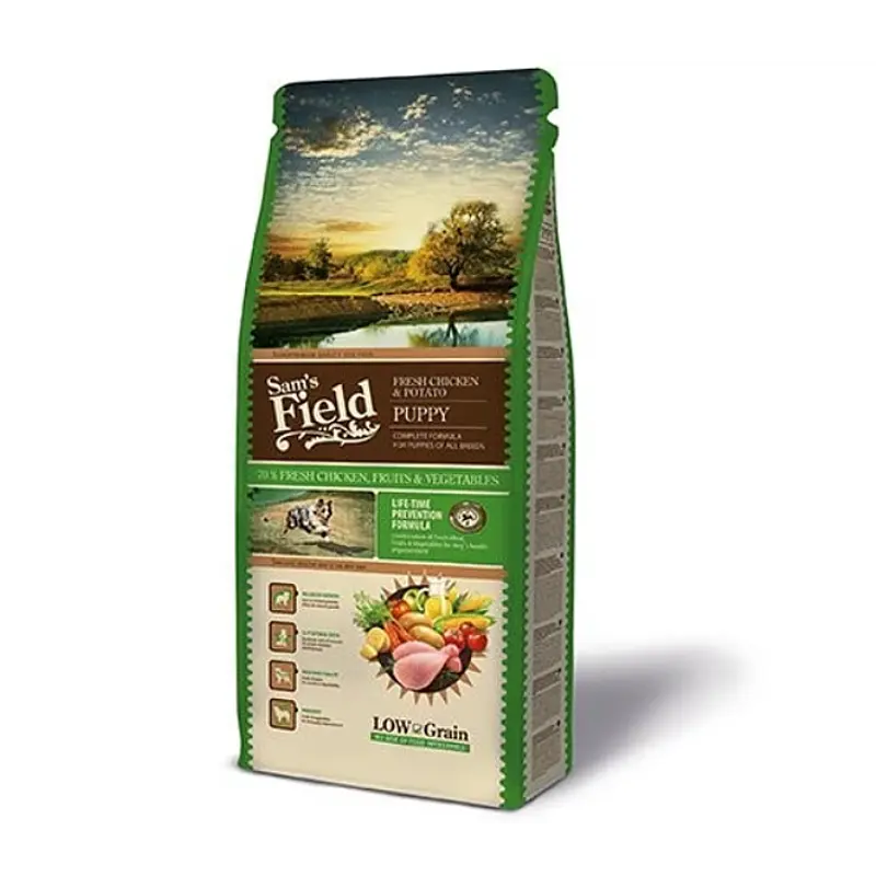 Sam's Field Low Grain Frango e Batata p/Cachorro Médio 13Kg