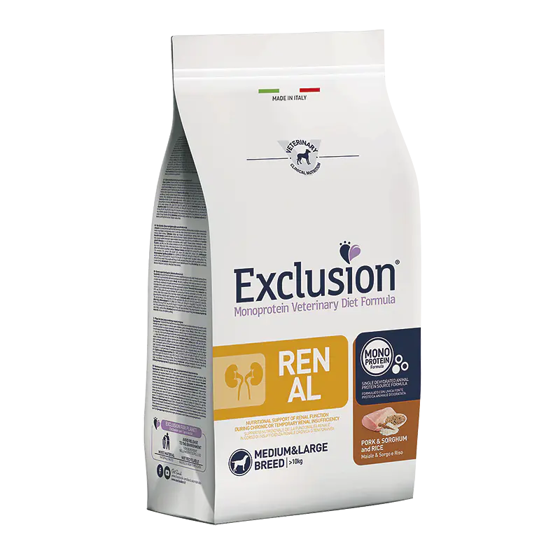 Exclusion Diet Renal Porco e Sorgo p/Adulto Médio/Grande 12Kg