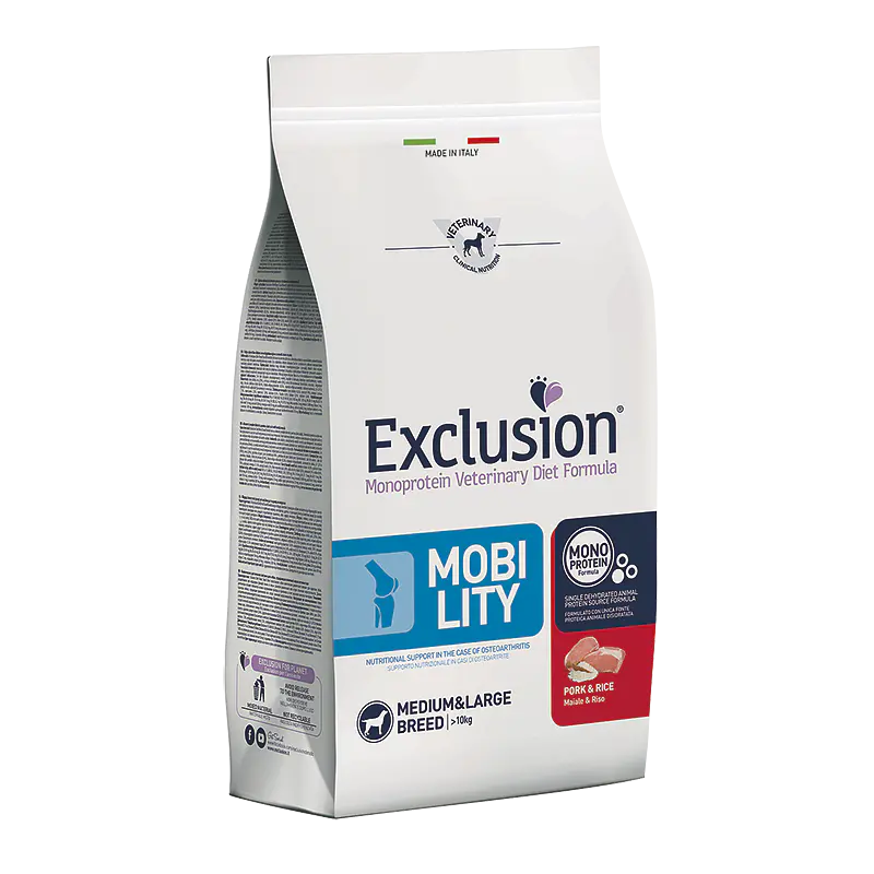 Exclusion Diet Mobility Porco e Arroz p/Adulto Médio/Grande 12Kg