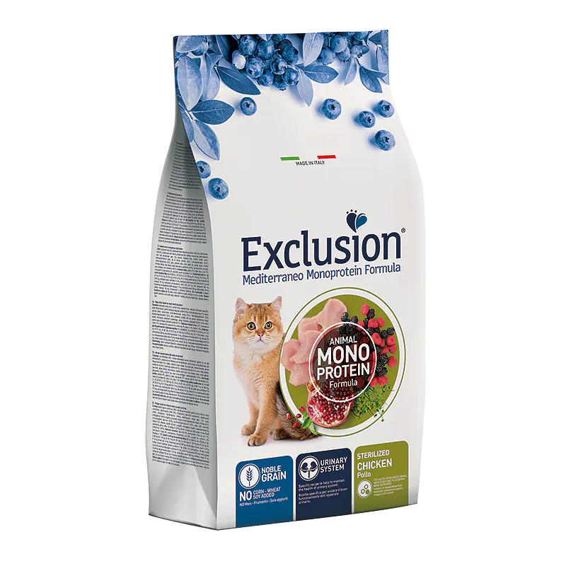 Exclusion Me Mono Noble Grain Frango p/Esterilizado 1,5Kg