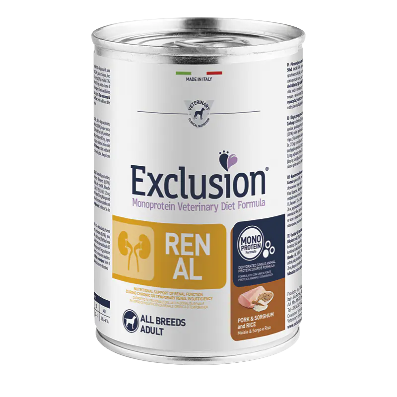 Exclusion Diet Renal Porco, Sorgo e Arroz 400gr