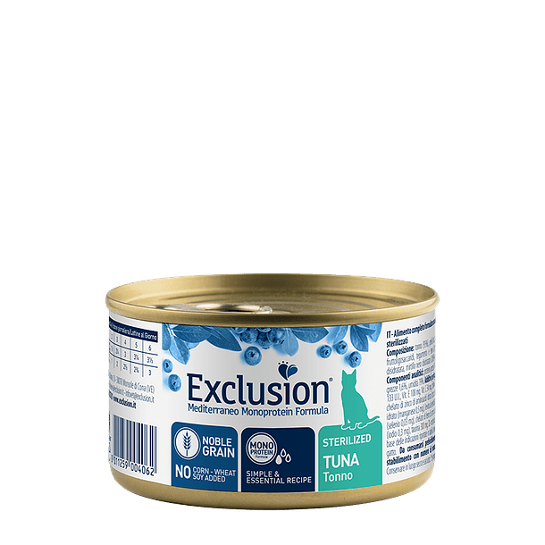 Exclusion Me Mono Noble Grain Atum p/Esterilizado 85gr