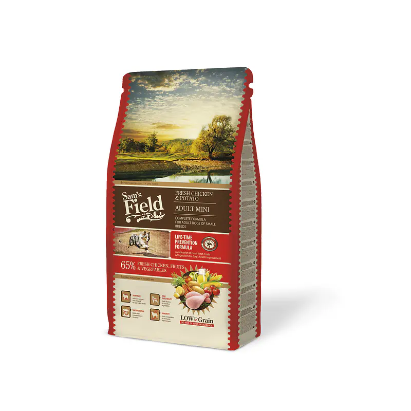 Sam's Field Frango e Batata p/Adulto Raça Pequena 8Kg