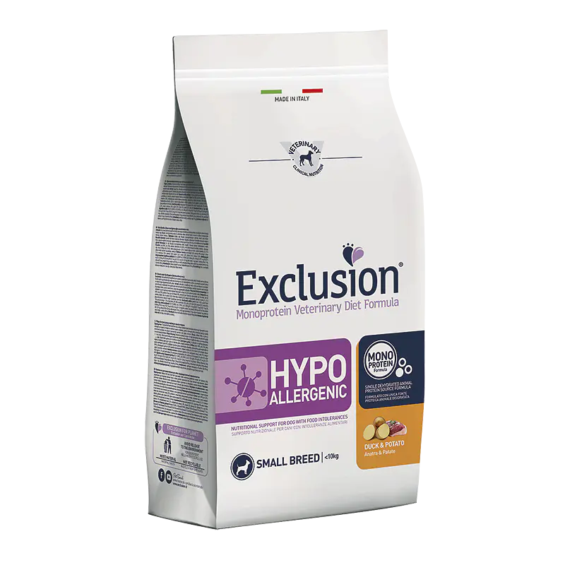 Exclusion Diet Hypoallergenic Pato p/Raças Pequenas 2Kgs